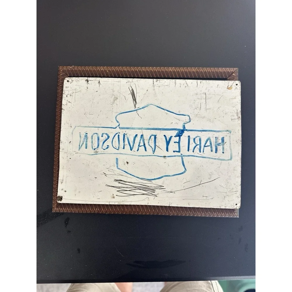 Vintage Harley Davidson Motorcycles Metal Sign Sales Service Parts Accessories‎